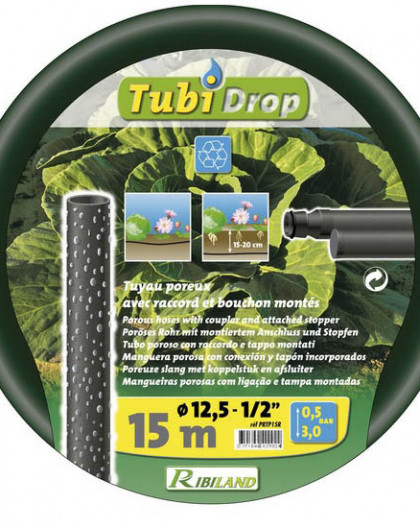 Tuyau TUBIDROP porreux 15m raccordé