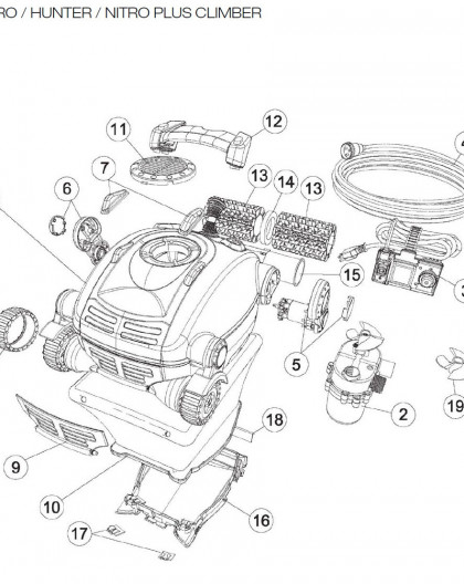 Moteur de Pompe pour HUNTER VERSION 1