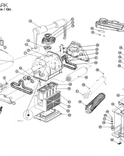 Couvercle inférieur complet pour TIGER SHARK, sur image Num 24