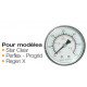 Manomètre Vertical Pour modèles Star Clear, Perflex - Progrid , Regen X