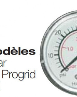 Manomètre Vertical Pour modèles Star Clear, Perflex - Progrid , Regen X