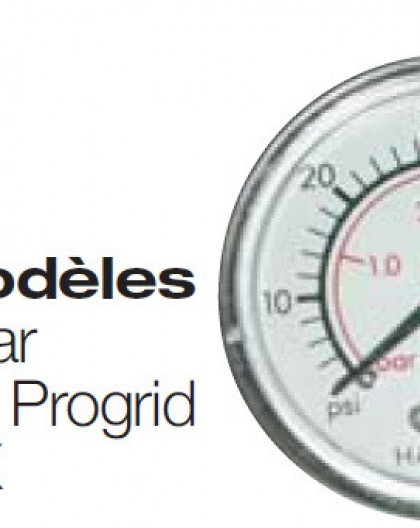 Manomètre Vertical Pour modèles Star Clear, Perflex - Progrid , Regen X