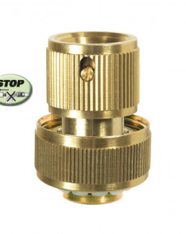 Raccord rapide stop laiton 19mm