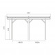 CARPORT BASE 3X5 HAUTEUR 2