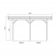 CARPORT BASE 4X5 HAUTEUR 2