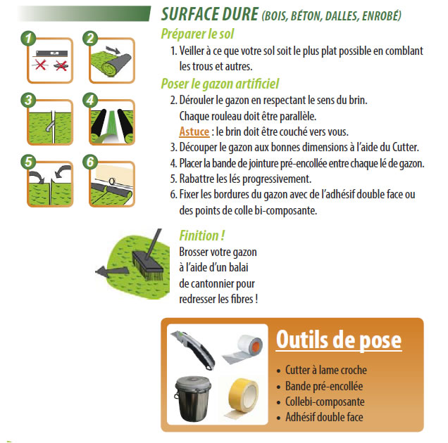 Conseils de pose gazon synthétique pour une installation de qualité -  Nature Bois Concept